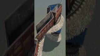 Craziest Crazy Train Drift At Bumpy Circle Railroad 💥😳 BeamNG.Drive Train simulator 3D #shorts