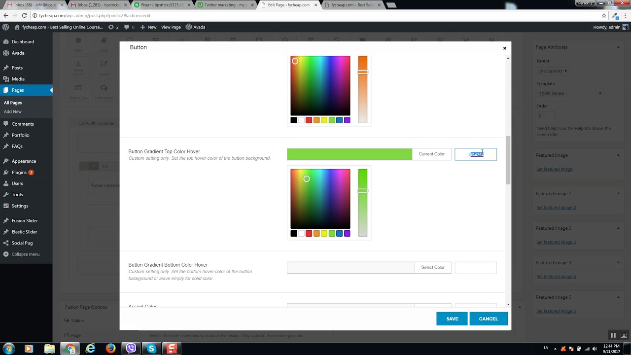 Adding custom style button with affiliate link to your landing page