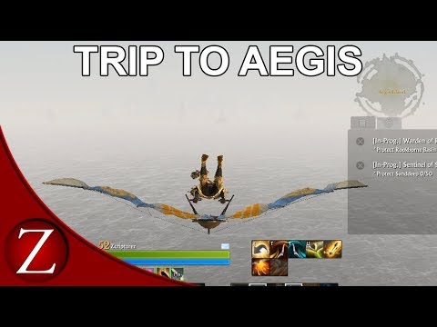 Gliding To Aegis Island - Archeage Unchained Gameplay