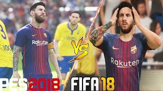 Fifa 18 vs pes 2018 | miss and reaction comparison