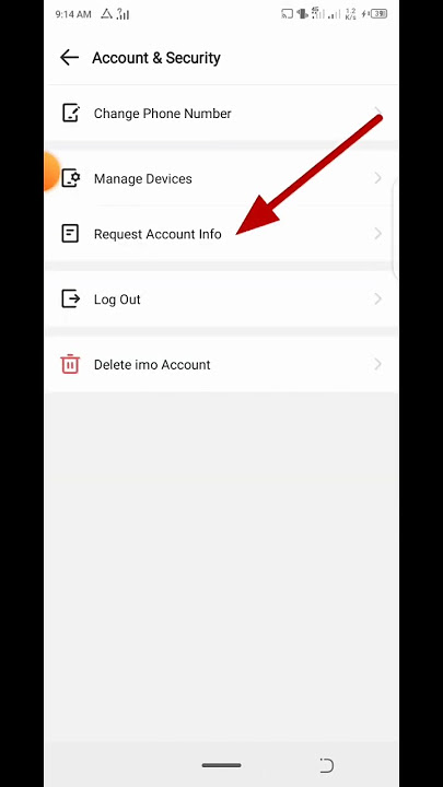Imo request account info | imo data zip download | imo data zip option | #shorts