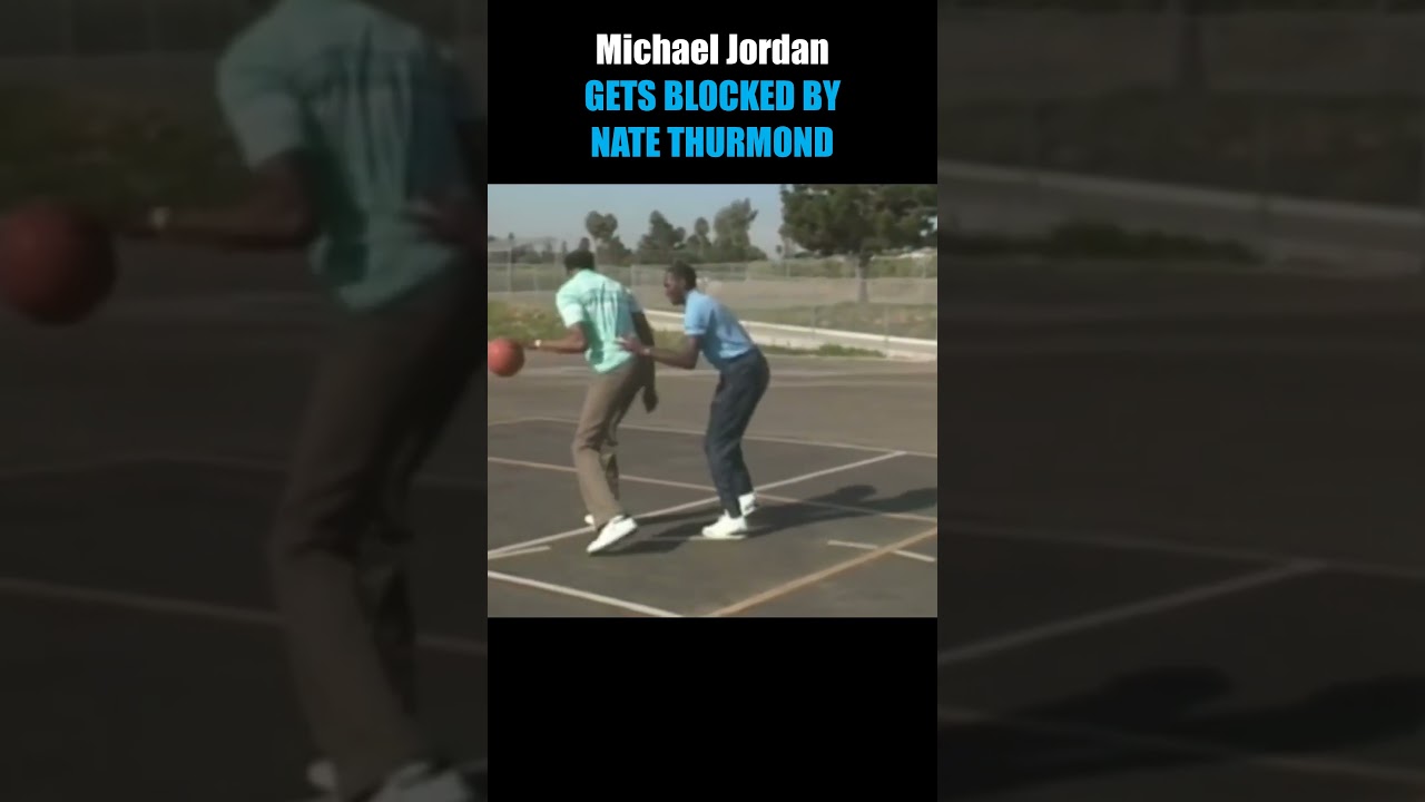 MJ gets BLOCKED by Nate Thurmond 