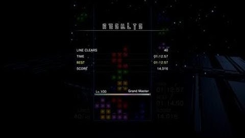 Tetris® Effect - 40L Sprint - 1:12.57