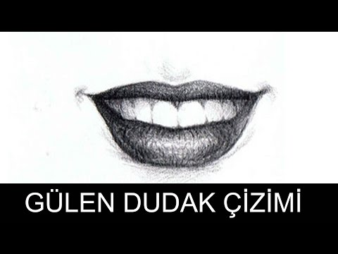 #6 Soru-Cevap Aşama Aşama Gülen Dudak Çizimi karakalem - Phase Phase lips drawing