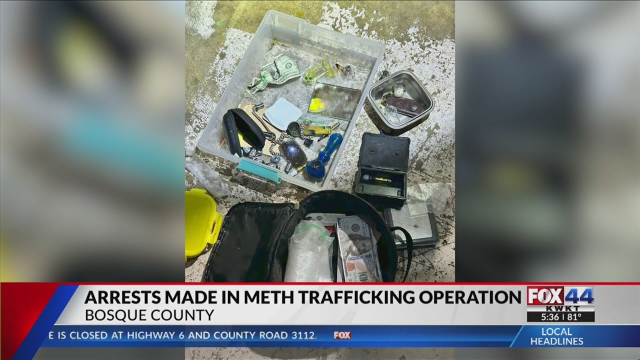 Arrests made in Bosque Co. meth trafficking operation - YouTube