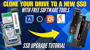 How To Clone Your HD or SSD to a New Larger SSD with Free Software Tools!