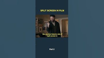 Split screen in film. Twin characters.