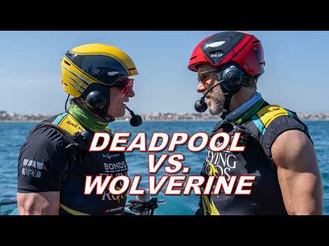 Deadpool vs. Wolverine! Ryan Reynolds and Hugh Jackman race ahead of the Spain Sail Grand Prix