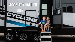 We bought a new RV!  Cyclone 4006 Toyhauler Tour  Heartland RV