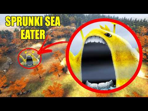 NÃO ENTRE no LABIRINTO do SPRUNKI SEA EATER (Devorador de Oceanos) como CAÇADORES SCP! - GMOD
