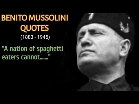 Best Benito Mussolini Quotes - Life Changing Quotes By Benito Mussolini - Top Mussolini Quotes
