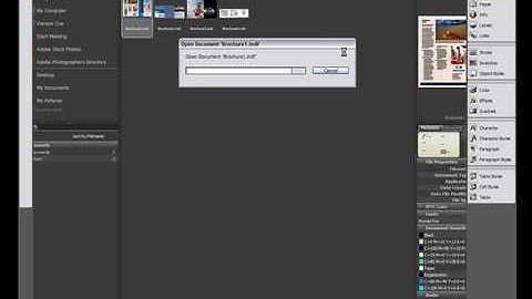 Open a Template From the Adobe Bridge in InDesign CS3