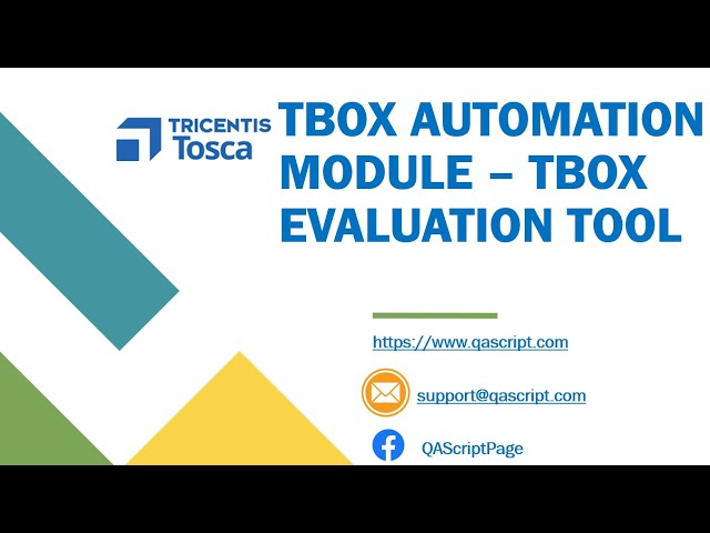 Tosca Tutorial | Lesson 16 - Using TBox Evalutation Tool | Compare Dynamic Expressions| class=