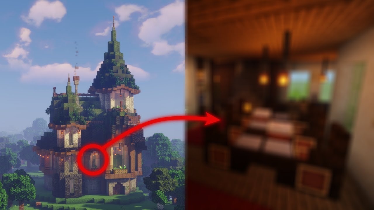 Minecraft Interior Tutorial - #002 - Large Medieval House Interior (How ...