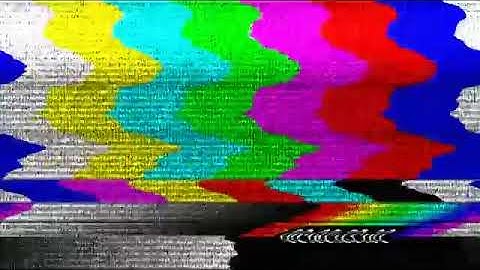 TV Color Bars   Distorted with Static and Timecode