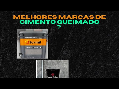 Melhores marcas de cimento queimado (que uso) - YouTube