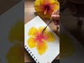 Drawing hibiscus flower with oil pastels ✨🌺 #art #artdrawing #trending