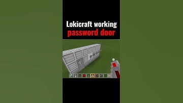 Lokicraft: How to make a working 💯 password door build 😍#shorts #youtubeshorts