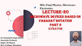 #Physics Learning #MSc Physics #Microwave Electronics, Gyrator