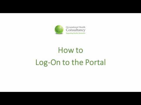 How to Log on to our Occupational Health Portal