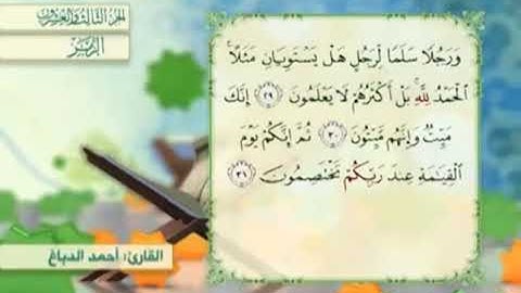 آية٢٩سورةالزمر مكرر القارئ أحمد الدباغ