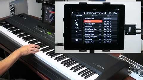 Organ, Guitar & Sax with SampleTank for iPhone / iPod touch and iRig MIDI