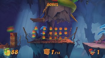 Crash Bandicoot 4: N.Sanity Peak 100% - All Gems + Red Gem - Perfect Relic