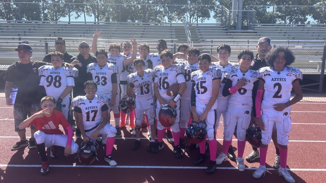 Aztec Pops 2025 SD Aztecs 12u Pop Warner Football #87 - YouTube