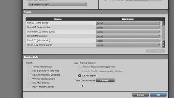 Adding New Tracks, Importing Session Data, Ruler Events