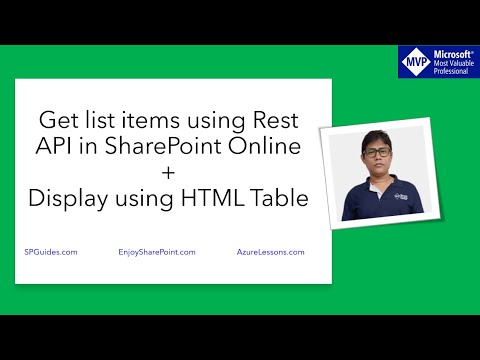 Get list items using Rest API in SharePoint Online and Display in HTML Table