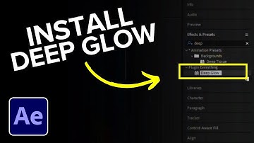 How to Install Deep Glow in After Effects