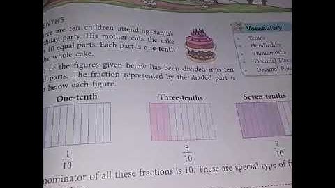 Class-4, Chapter-8, DECIMALS