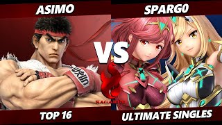 Kagaribi 10 - Asimo (Ryu) Vs. Spargo (Pyra Mythra, Cloud) Smash Ultimate - SSBU