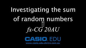 Investigating the sums of random numbers