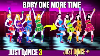 JUST DANCE COMPARISON  ...BABY ONE MORE TIME | JD3 x JD+