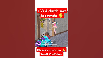 1 vs 4 clutch save teammate 🫠💥 #pubg #pubgmobile #playerunknownsbattlegrounds