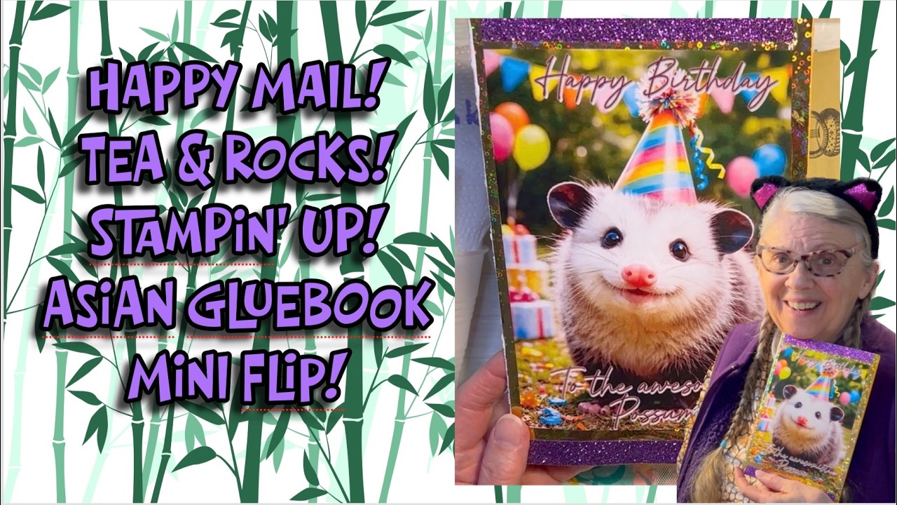 Tea, Rocks, Happy Mail from Catherine, Stampin' Up Fun & A Quick Flip of the Asian Glue Book!