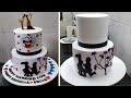 Anniversary Cake Design |Two Tire Anniversary Cake |Easy and simple Married Anniversary cake Design