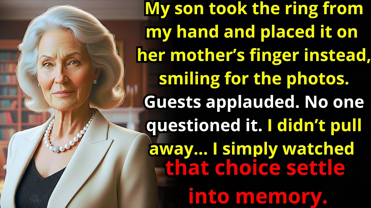 My Son Took the Ring From My Hand and Gave It to Her Mother Instead — I Let Him…