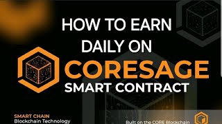 HOW TO GET STARTED ON CORESAGE AND EARN DAILY CORE COIN