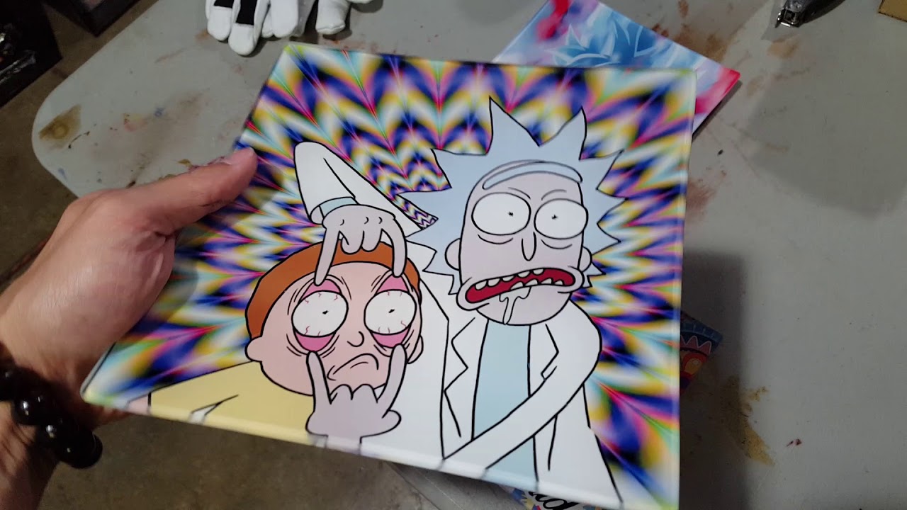 Shatter proof glass rolling trays