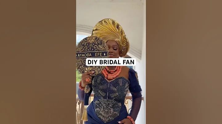 DIY BRIDAL FAN🥰 #diy #bridalfashion  #nigerianwedding #urhobobride #diybride