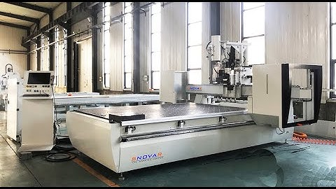 WOOD AUTO UNLOADING CNC MACHINE WIHT C AXIS -AGGREGATE HEAD WORK