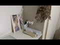 Eng) Vlog 大学生の部屋の模様替え｜本棚で勉強机作り
