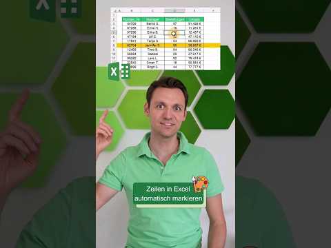 Video: Wie markiere ich eine Zeile in Excel?