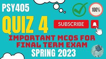 PSY405 || Personality Psychology || Quiz 4 MCQs || All Correct Answers || Live attempts | Exam Prep
