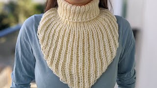 Knit Ribbed Dickey (Neck Warmer) by Crazy Hands Knitting & Crochet 3,308 views 4 months ago 20 minutes