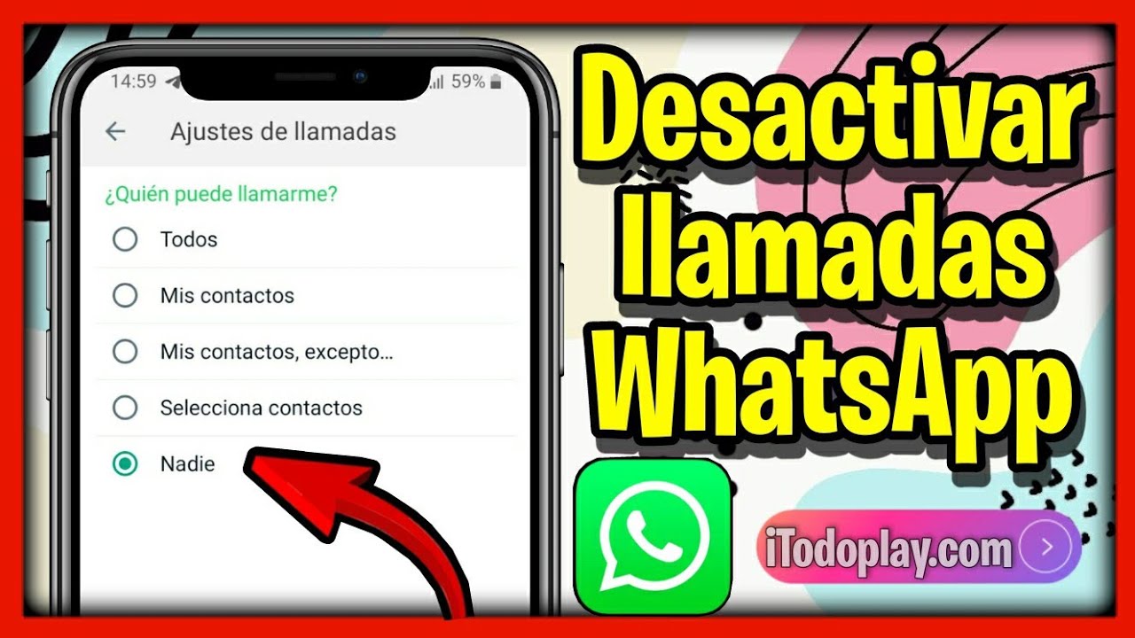 Como DESACTIVAR LLAMADAS de WhatsApp 2023 Tecnol Charlis YouTube