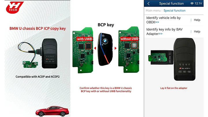 How to Copy BMW U Chassis BCP Key with Yanhua ACDP and BCP Adapter- OBDII365