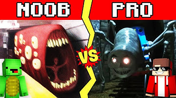 TRAIN EATER VS THOMAS EXE Build Battle In Minecraft - NOOB VS PRO CHALLENGE - Maizen Mizen Parody